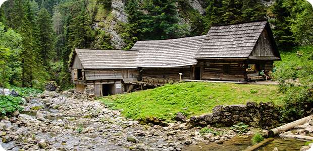 Vodné mlyny Oblazy Kvačianska dolina