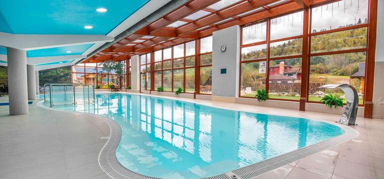 Wellness centrum nabízí k odpočinku bazén, vířivku i 3 druhy saun