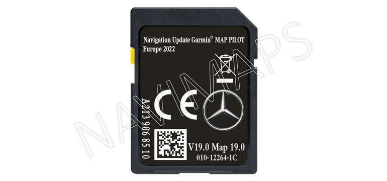 SD karta Mercedes mapy 2022 Európa v19 Garmin MAP PILOT NTG 5 Star2