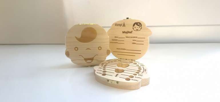 Box na mliečne zúbky pre dievčatá aj chlapcov (slovenský jazyk)