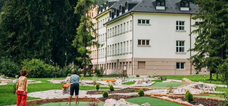 Adventure golf, discgolf, kolobežky, nordic walking - tomu všetkému sa môžete počas pobytu venovať