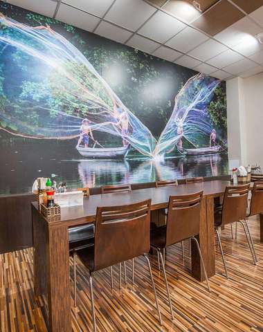 Interiér reštaurácie Việt Phố