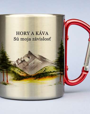 Turistický nerezový termohrnček 