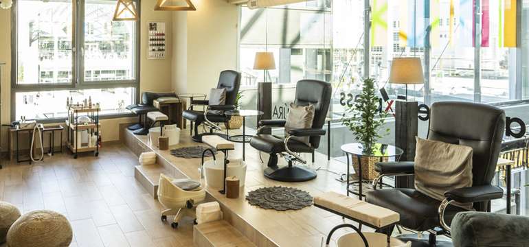 Priestory salónu Manicure Express v obchodnom centre EUROVEA v Bratislave