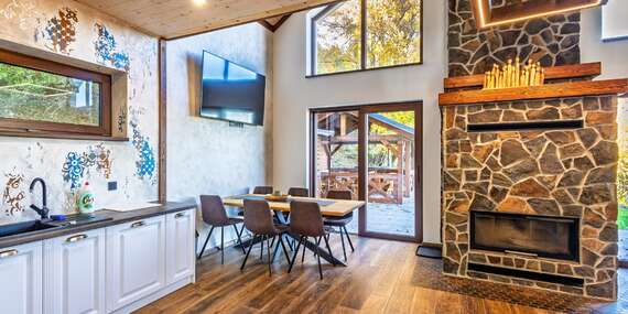 Nový Chalet Husárik pre až 10 osôb s vírivkou v tichom horskom prostredí/Kysuce - Čadca