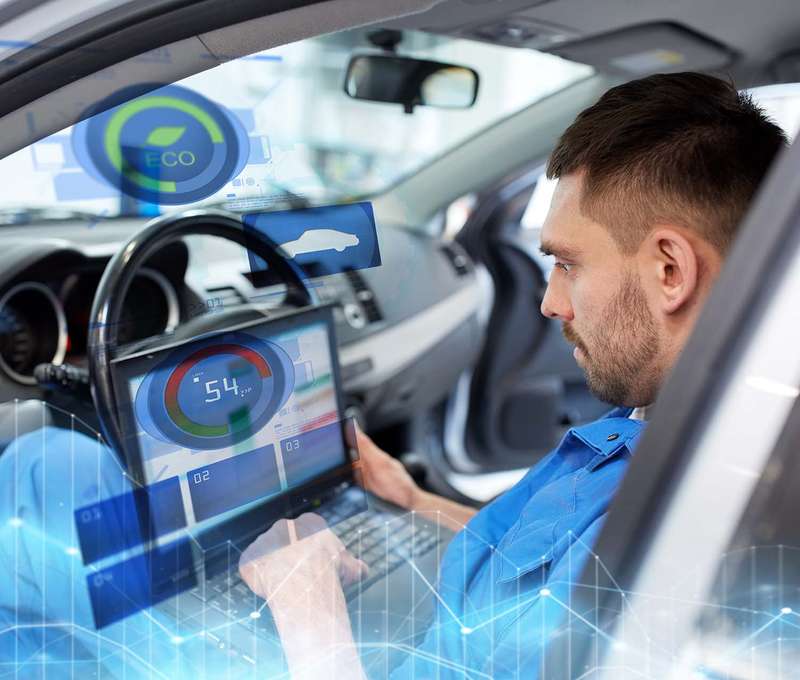 Diagnostika riadiacich jednotiek vozidla v BWOAH service