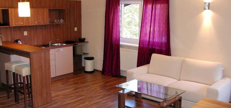Nadštandardne vybavený malý apartmán pre 3 osoby