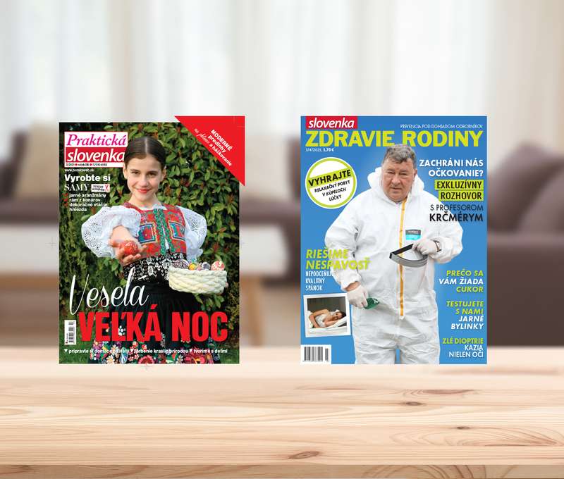 Ročné predplatné mesačníka Praktická Slovenka alebo Slovenka zdravie rodiny