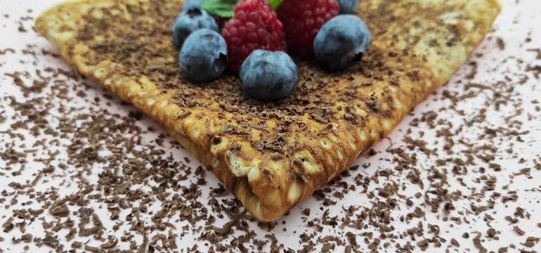 Palacinky mascarpone s ovocím