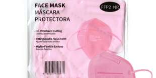 Respirátor FFP2 - farebný, ružový
