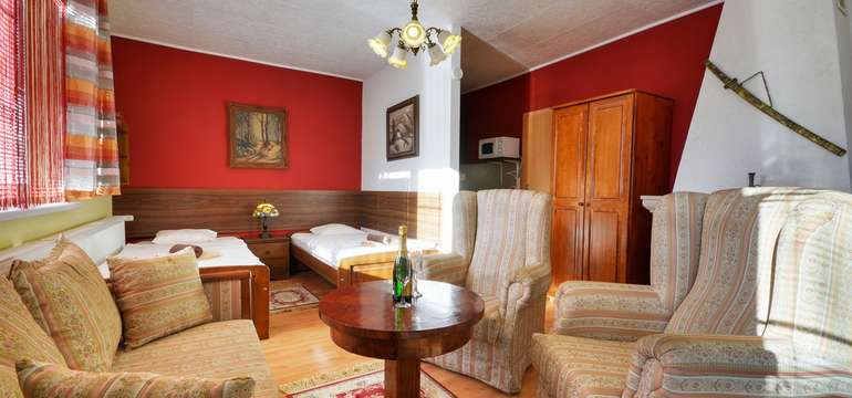 Štúdio RENESANCE s rozlohou 32 m² a oddelenými lôžkami