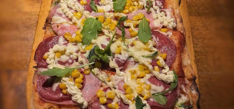 Rímska pizza - Salámová