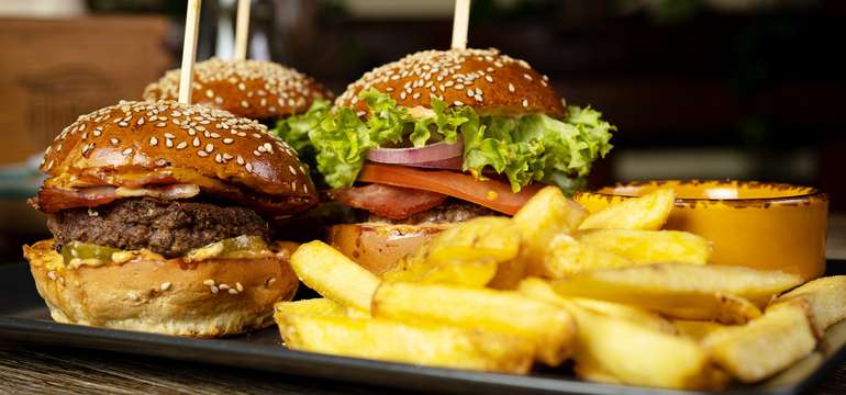 3x Mini burger menu - mäsové