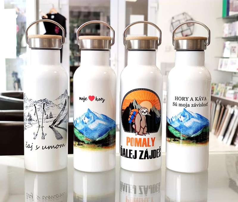 Slovenské turistické termoplechovky s krásnymi motívmi