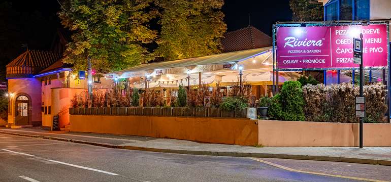 Známa Pizzeria and Garden Riviera v bratislavskej Karlovej Vsi 
