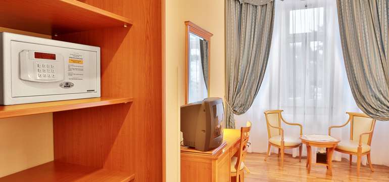Svoje cennosti si bezpečne uložíte do trezoru priamo na izbe hotela Belvedere Spa & Wellness****