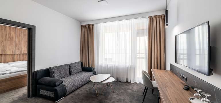 Moderne zariadené izby ponúkajú hosťom hotela Glamour**** pohodlné ubytovanie
