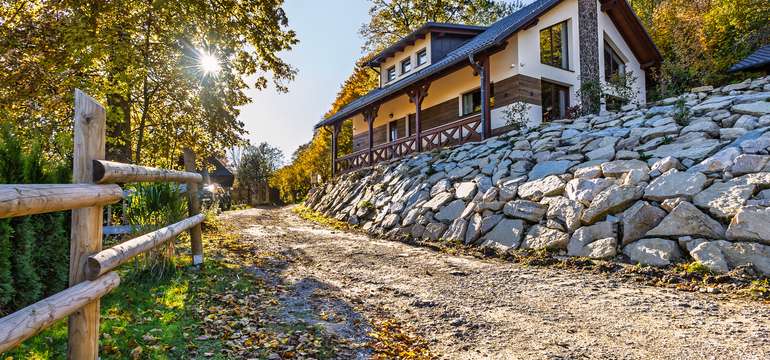 Chalet Husárik s vírivkou v tichom horskom prostredí