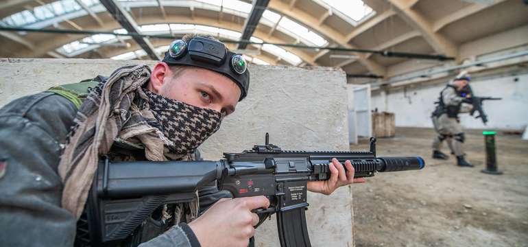 Laser tag v priestoroch propaintball pre 1 osobu