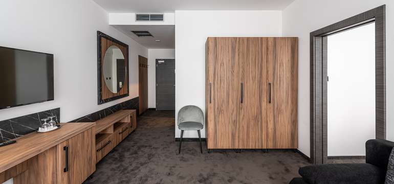 Moderne zariadené izby ponúkajú hosťom hotela Glamour**** pohodlné ubytovanie