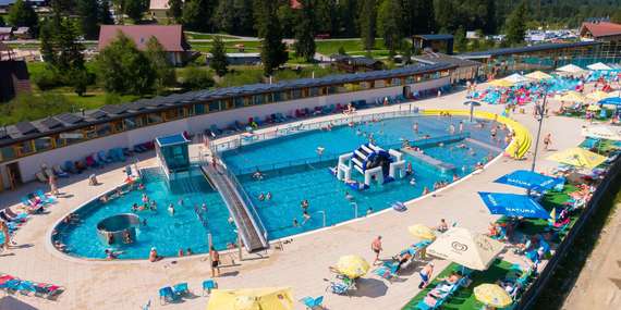 Termálny aquapark Meander Oravice s celoročnými bazénmi/Tvrdošín - Liesek - Vitanová - Oravice