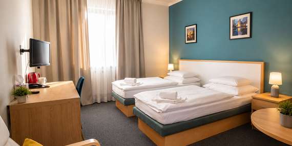 Hotel TeleDom*** v centre Košíc s raňajkami a fľašou sektu/Košice - Staré Mesto
