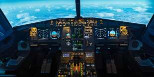 Letecký simulátor Airbus A320, ktorý využívajú aj skutoční piloti