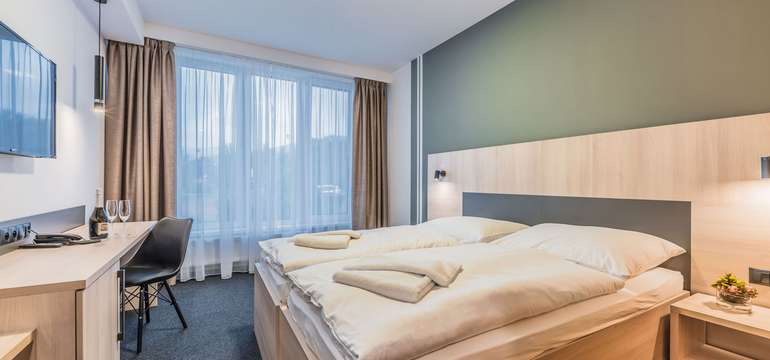 Moderne zariadené izby ponúkajú hosťom hotela Glamour**** pohodlné ubytovanie