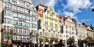 Hotel leží v centre Prahy, na pešej zóne v spodnej časti Václavského námestia