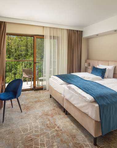 Hotel Fagus**** poskytuje ubytovanie v moderných izbách