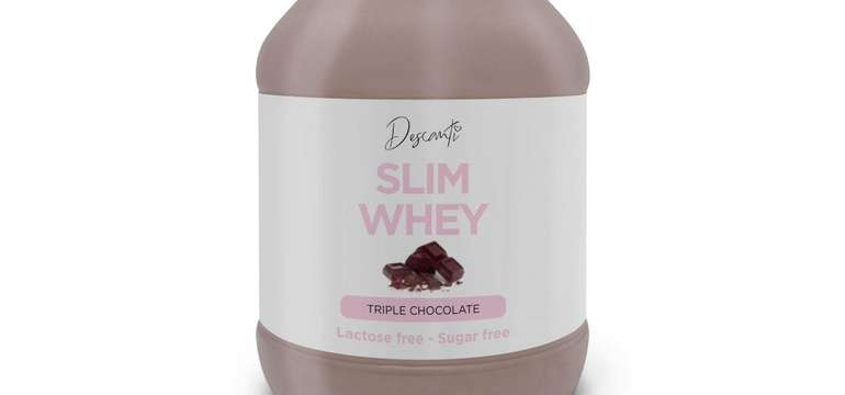 Proteín Descanti Slim Whey, príchuť trojitá čokoláda