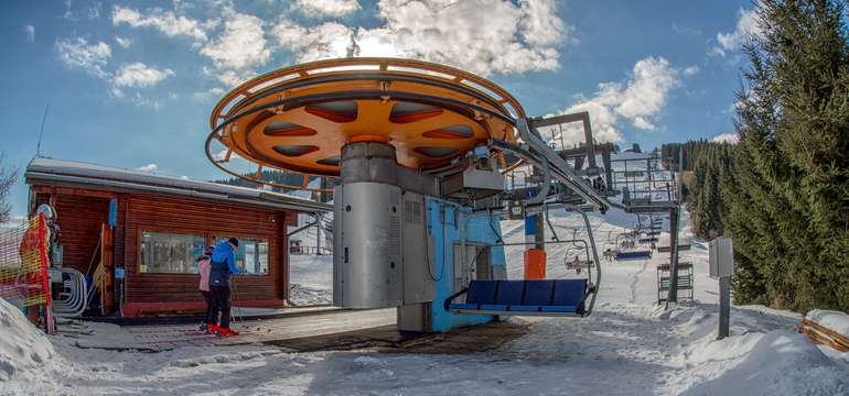 Ski centrum Malinô Brdo len kúsok od penziónu Emília