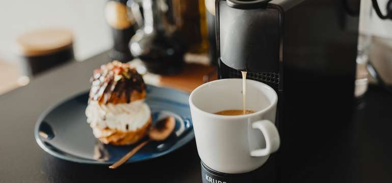 V každom apartmáne nájdete kávovar Nespresso