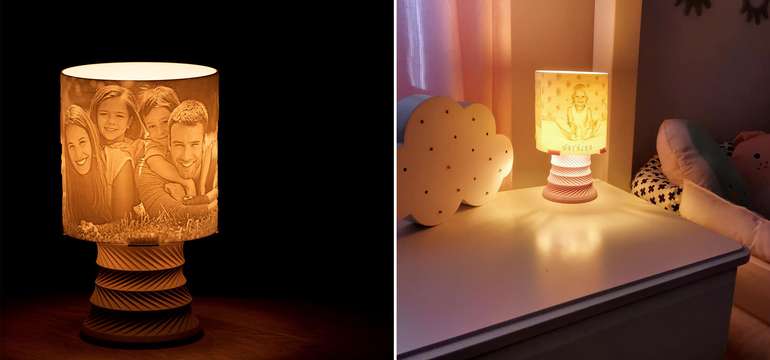 Lampa s vlastným motívom - rozžiarte svoje fotografie