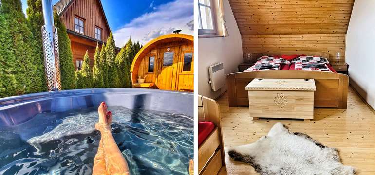 Útulná Drevenička Anička pre 6 osôb so súkromným wellness pri Liptovskej Mare