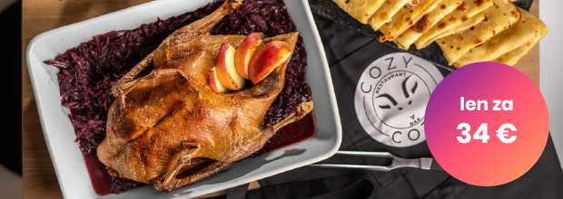 Husacie a kacacie hody v reštaurácii Cozy Coza Bratislava