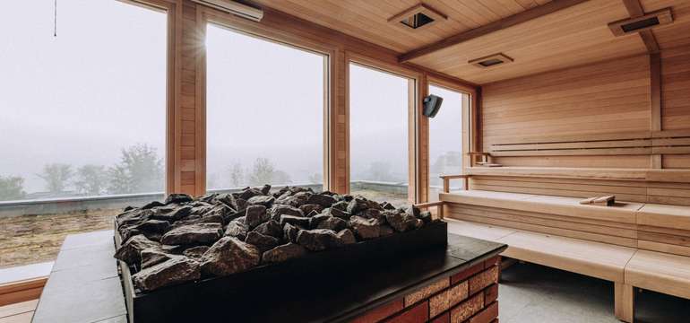 Wellness centrum Forum Romanum a Pálava - panorama sauna s výhľadom