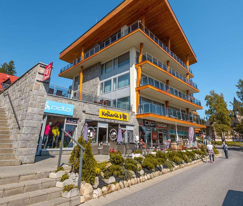 Hrebienok Resort nájdete priamo v centre Starého Smokovca