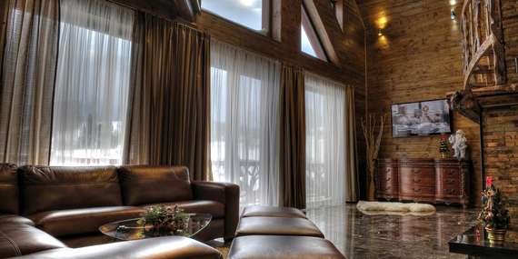 Mountain Resort Chalets pro 4 dospělé osoby a 4 děti uprostřed Belianských Tater se saunou a vířivkou na terase/Slovensko - Belianske Tatry - Ždiar