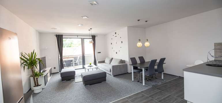 Nově vystavené  Apartmány Grasel jsou moderně vybavené