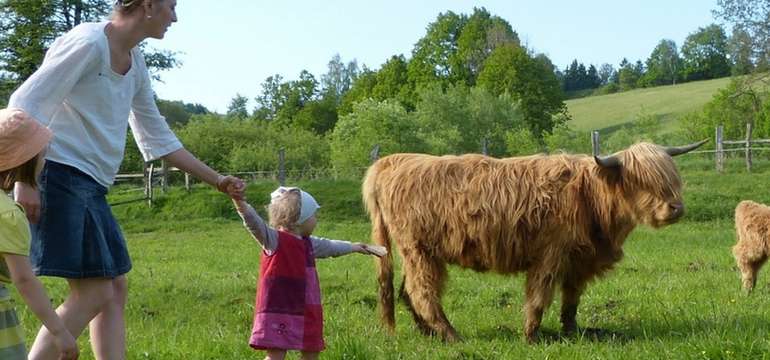 Nejen deti poteší kontakt se zvírátky na blízké farme