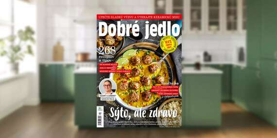 BLACK FRIDAY: Ročné predplatné mesačníka DOBRÉ JEDLO/Slovensko