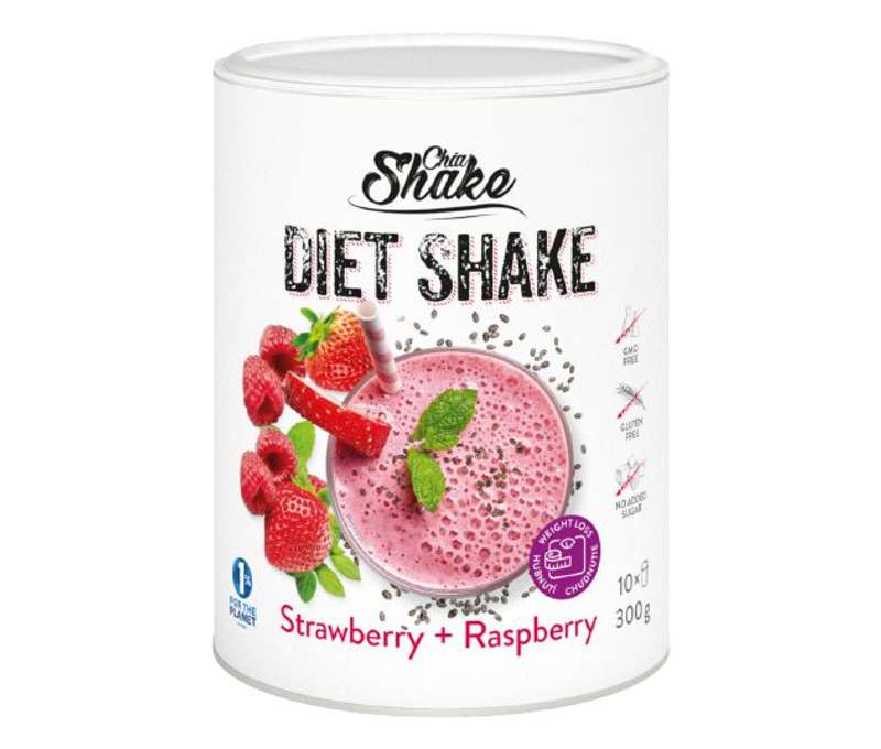 Dietné koktejly Diet Shake (10 jedál) - malinovo-jahodový