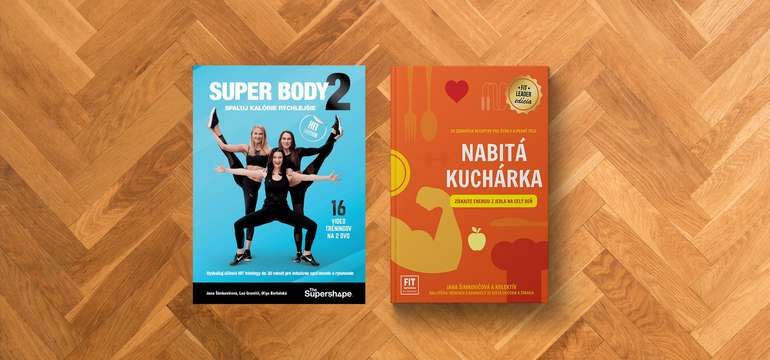 Pre fitnesku, ktorá chce spalovať a rysovať - SUPER BODY 2 + kniha NABITÁ KUCHÁRKA