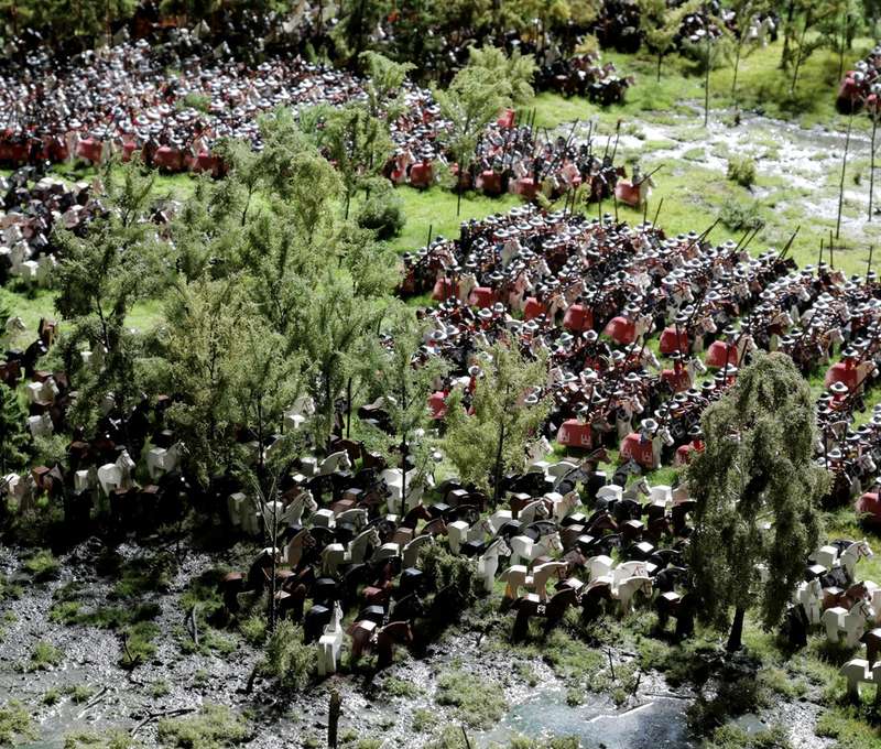 Na výstavbu atrakcí HistoryLandu bylo použito přes milion kousků LEGO kostek
