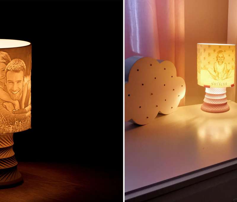 Lampa s vlastným motívom - rozžiarte svoje fotografie