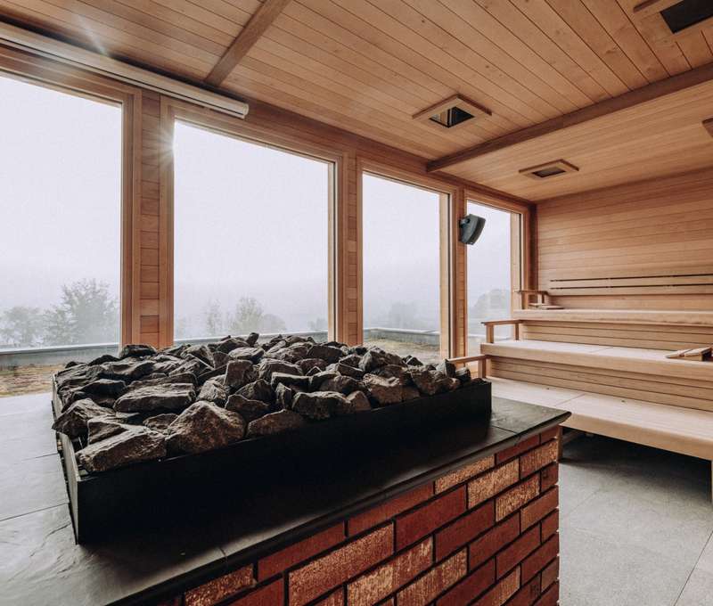 Wellness centrum Forum Romanum a Pálava - panorama sauna s výhľadom