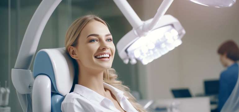 Dentálna hygiena, bielenie zubov a poukážka na neviditeľný zubný strojček na zubnej klinike KLOSTERM