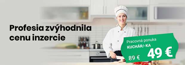 Profesia.sk zvyhodnila cenu inzercie