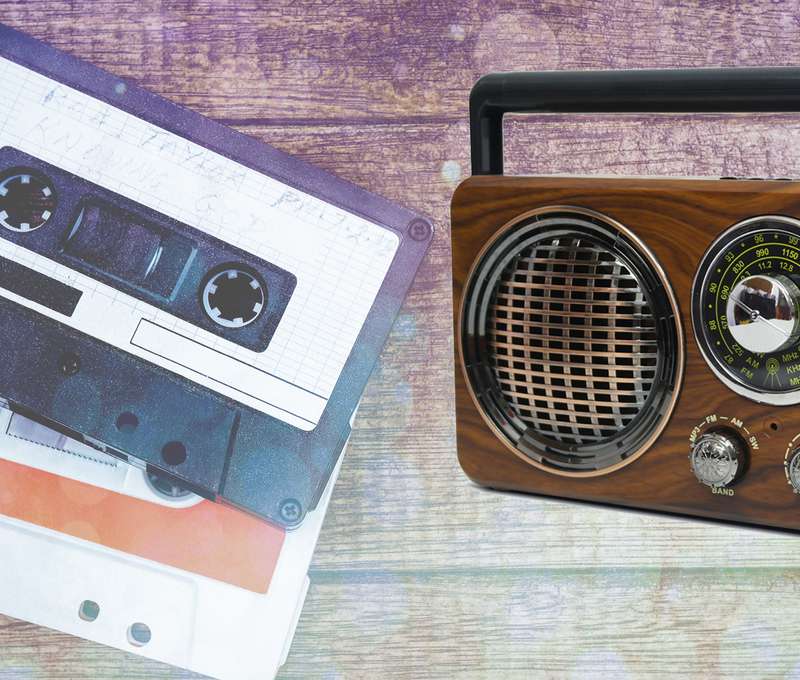 Retro rádio a bluetooth reproduktor 2v1